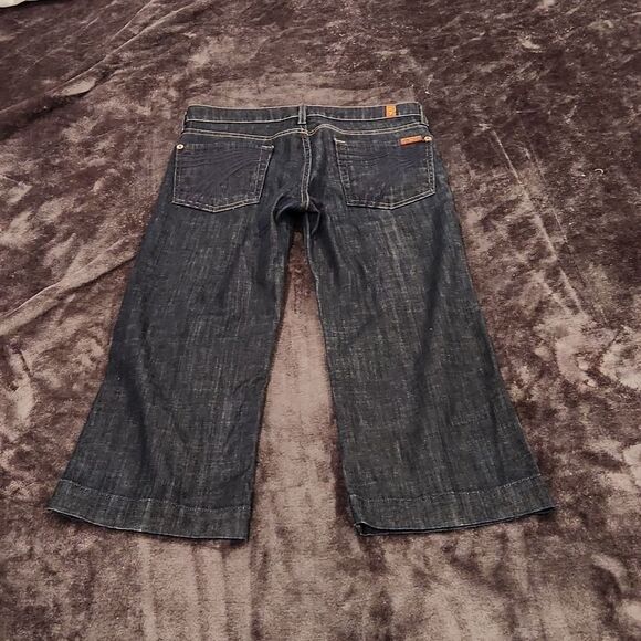 Dark wash 7 for all mankind Dojo crops size 27! - Picture 7 of 11
